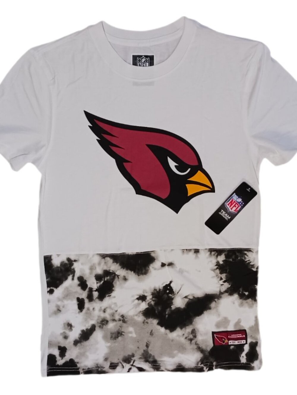 Arizona Cardinals Mens Size Small T Shirt Short Sleeve White NFL Team Apparel